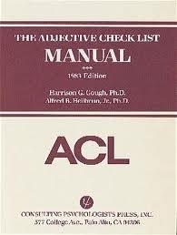 THE ADJECTIVE CHECK LIST - walter comello