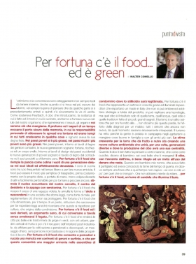 Per fortuna c'è il food ... ed è green - walter comello