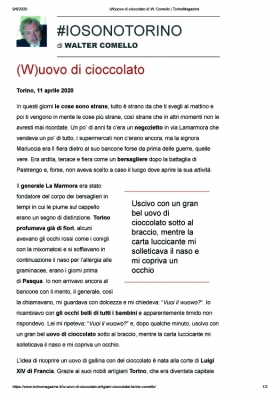 (W)uovo di cioccolato - walter comello