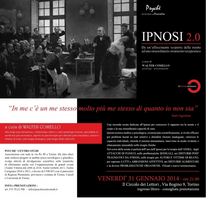 IPNOSI - Circolo dei Lettori - Torino 31 gennaio 2014 - walter comello
