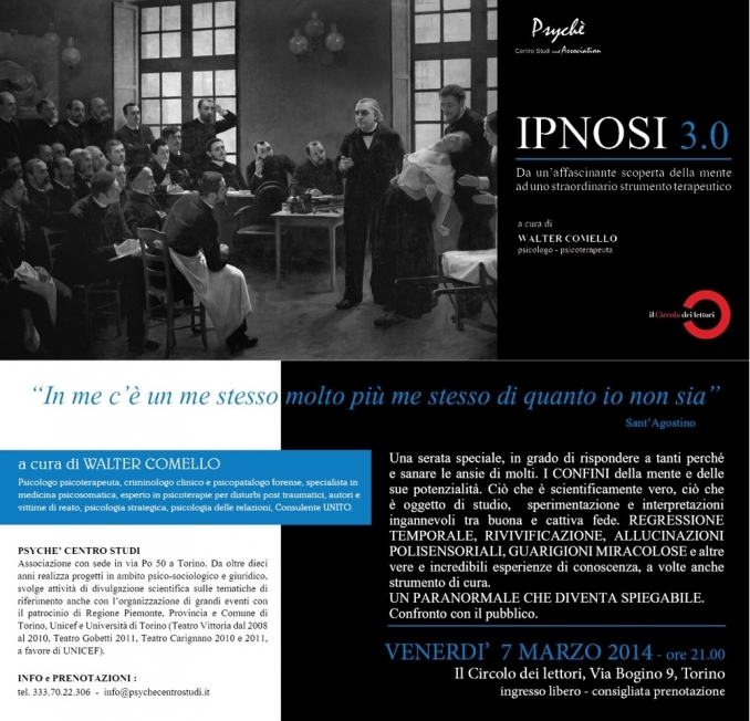 IPNOSI - Circolo dei Lettori - Torino 7 marzo 2014 - walter comello