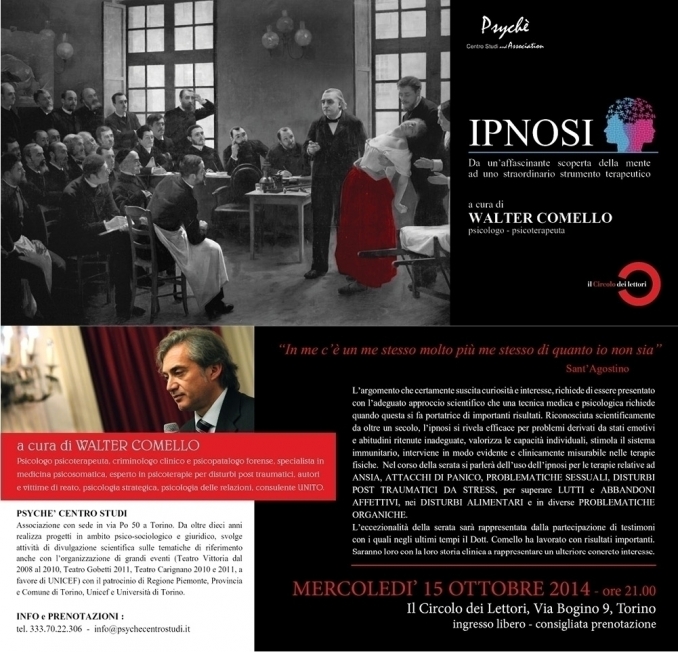 IPNOSI - Circolo dei Lettori - Torino 15 ottobre 2014 - walter comello