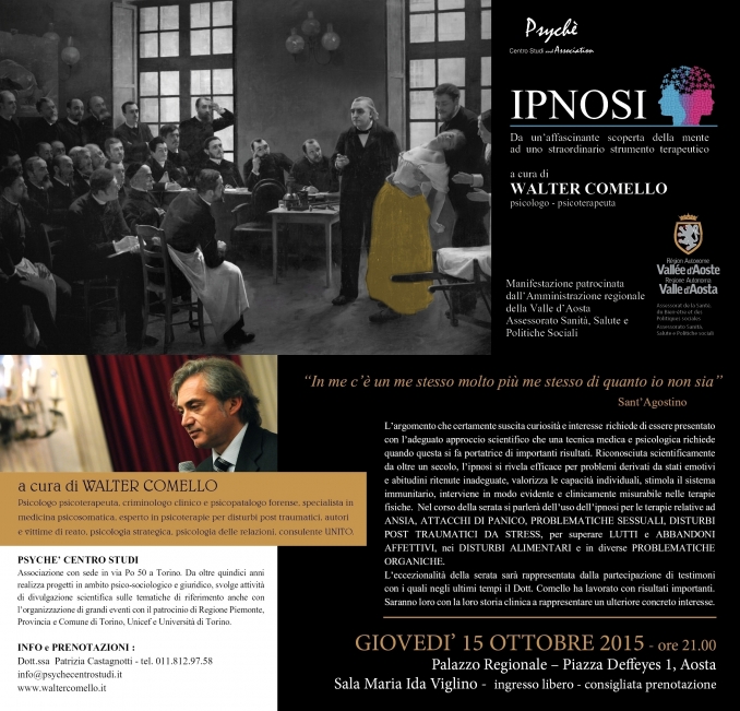 Ipnosi - Sala maria Ida Viglino Palazzo Regionale - Aosta 15 ottobre 2015 - walter comello