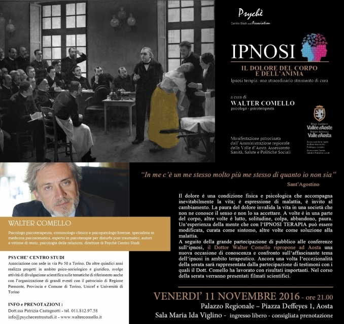 ipnosi - Palazzo regionale - Aosta 11 novembre 2016 - walter comello