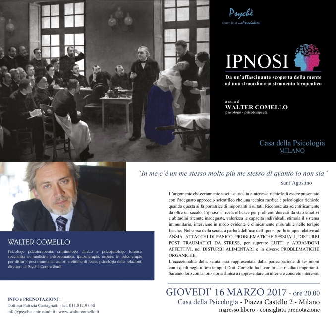 ipnosi - milano - 16 marzo - walter comello