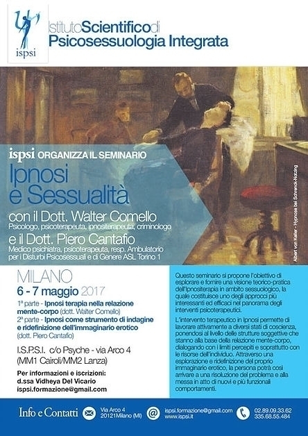 IPNOSI E SESSUALITA' - milano - 6-7 maggio - walter comello