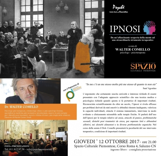 ipnosi - Saluzzo - 12 ottobre - walter comello