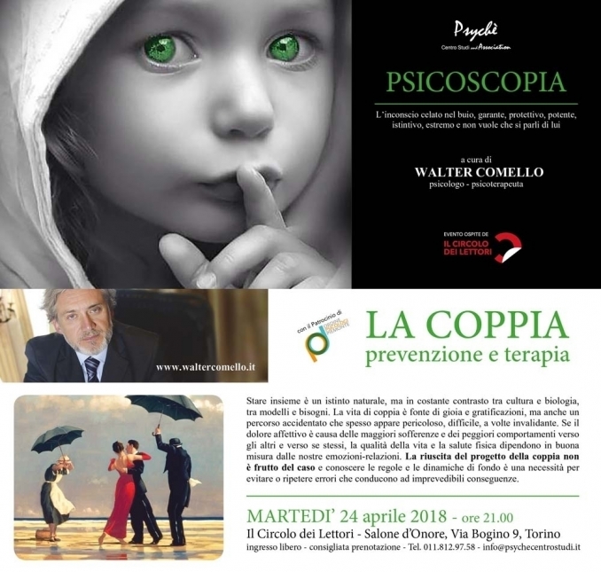 la coppia, prevenzione e terapia - TORINO - 24 aprile - walter comello