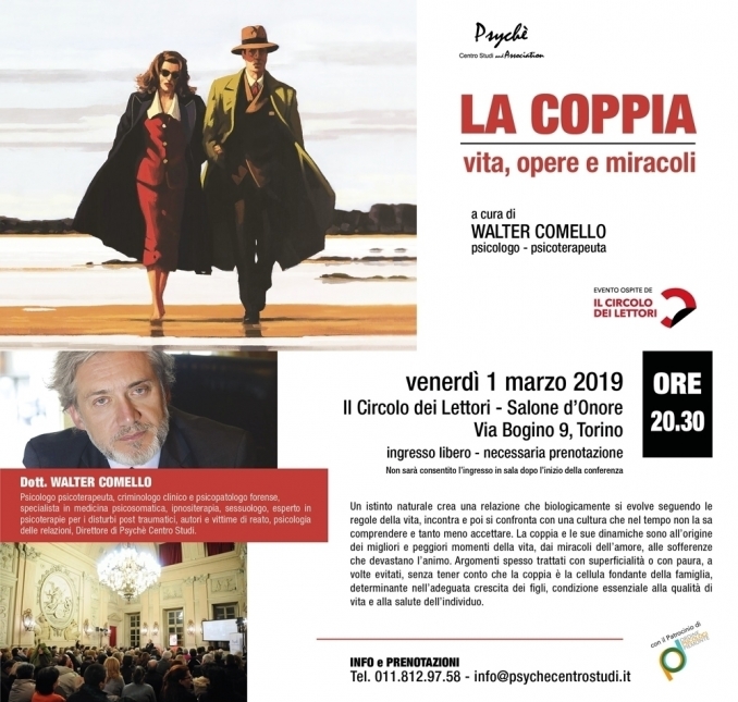 LA COPPIA. VITA, OPERE E MIRACOLI - TORINO 1 MARZO - walter comello