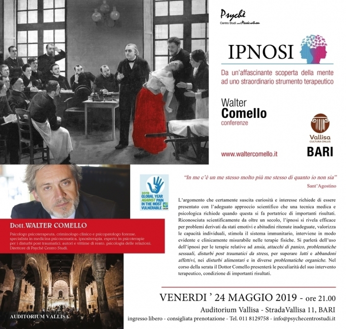 IPNOSI - BARI 24 MAGGIO - walter comello