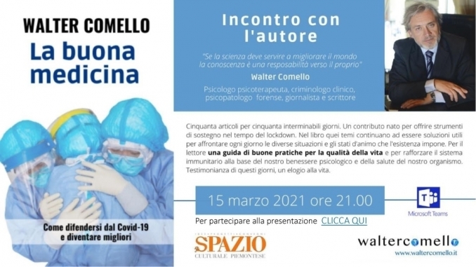 la buona medicina. Incontro con l'autore - 15 marzo - walter comello