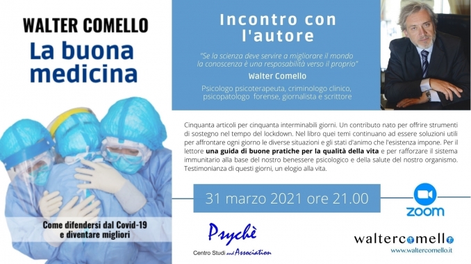 la buona medicina. Incontro con l'autore - 31 marzo - walter comello