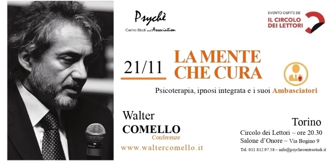 La mente che cura - 21 novembre - walter comello