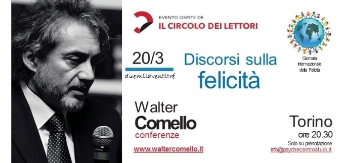 discorsi sulla felicità - 20 marzo - walter comello