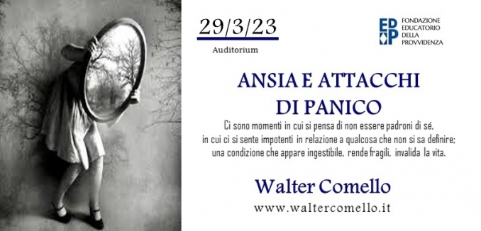 ansia e attacchi di panico - 29 marzo - walter comello