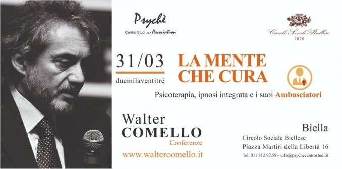 LA MENTE CHE CURA - 31 marzo - walter comello