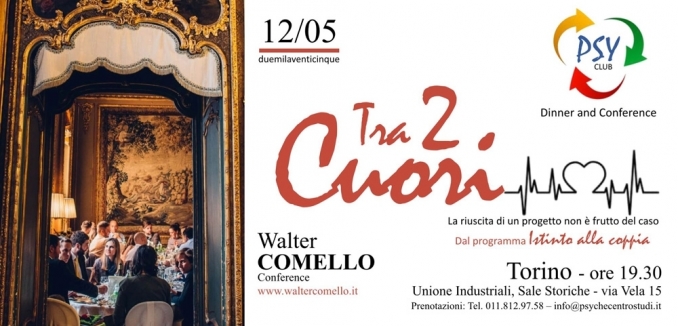 PSY CLUB - tra due cuori - 12 maggio - walter comello
