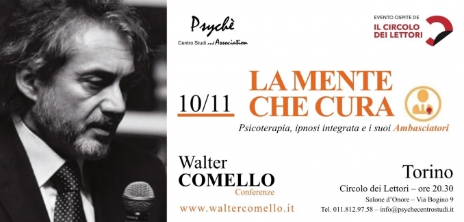 Prossima conferenza - 10 novembre - Circolo dei Lettori - walter comello